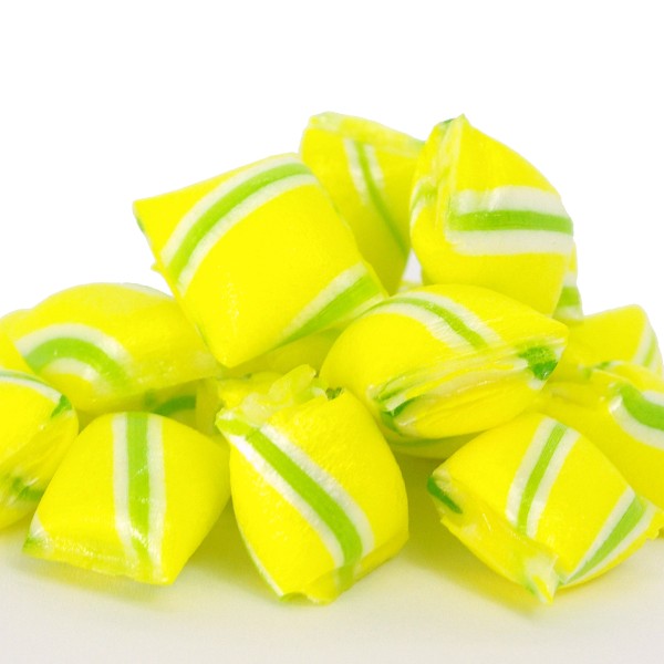 Handgefertigte Kissenbonbons Zitrone-Sahne
