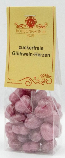 Zuckerfreie Glühwein-Herzen